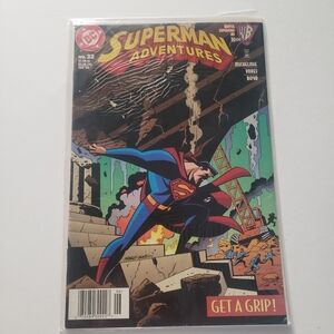 DC Superman Adventures Get A Grip! 1990s Vtg Comic Book - June 1999 No. 32
